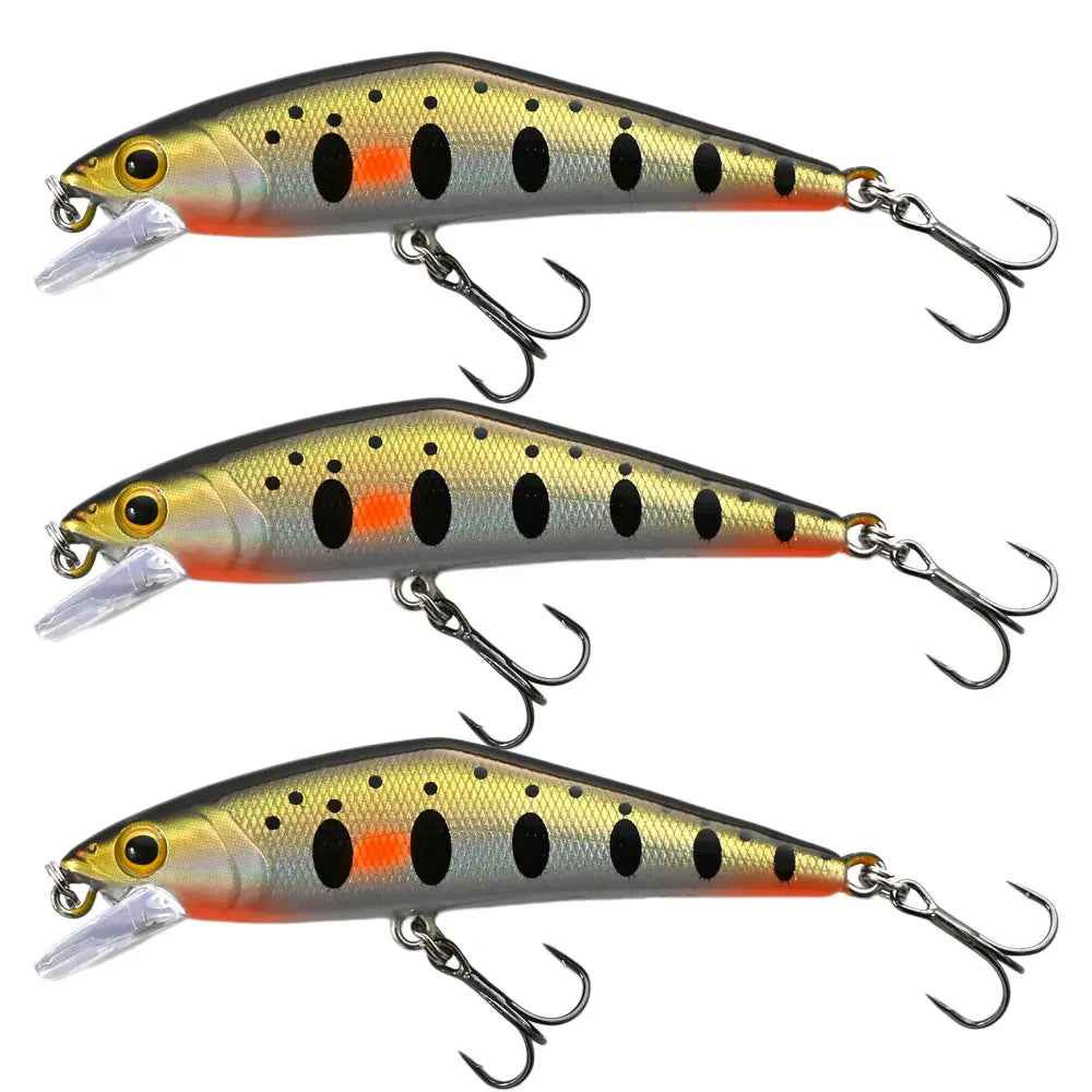 Tuata D Contact Minnow 85mm 14.5g Fishing Lures Sinking 1-2m Wobblers For Trout Salmon UV Glow