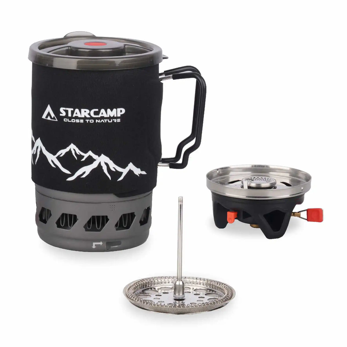 STARCAMP 900ML Jet Fastboil Camping Cooking System Gas Stove Coffee Pot Outdoor Gas Burner