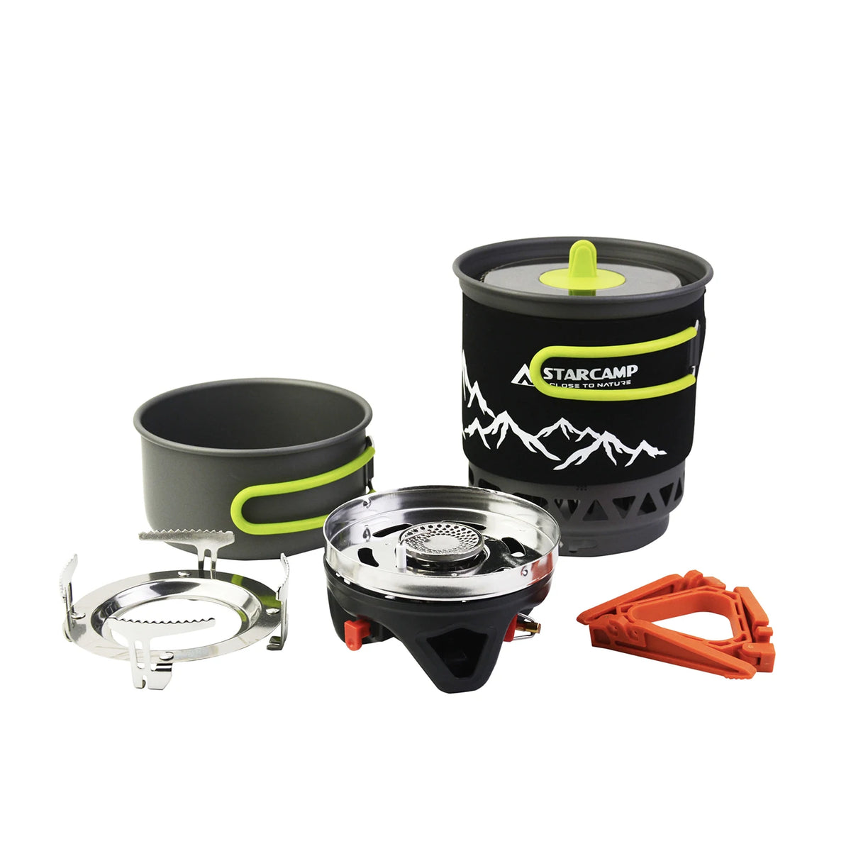 STARCAMP 1000+500ml Outdoor Camping Cooking System Hiking Fastboil Jet Cooker Gas Stove