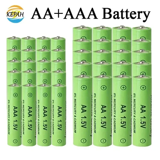 🛒1.5V AA+AAA Ni Mh Rechargeable Battery, AAA Alkaline 3800-3000ah,For Flashlights,Toys,Clocks,MP3,Nickel Hydrogen Batteries🔋