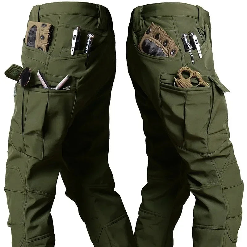 Soft Shell Combat Suit Military Uniform Army Jackets Hooded Top+Breathable Long Sleeve Cargo Pants Men Hunting Sets Multi-pocket