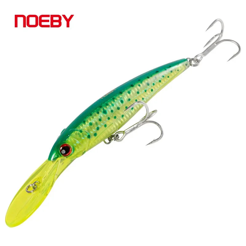 Noeby Trolling Minnow Fishing Lures 12cm 32g 14cm 52g 16cm 73g Floating Sinking Hard Bait for Big Game Saltwater Fishing Lure