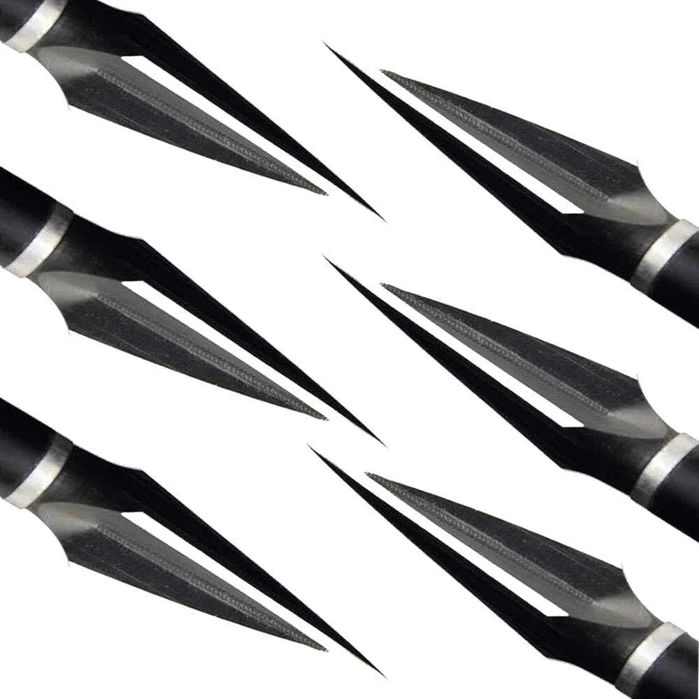6/12X 100gr Broadheads Traditional Hunting Tips Carbon Arrows Archery Hunting