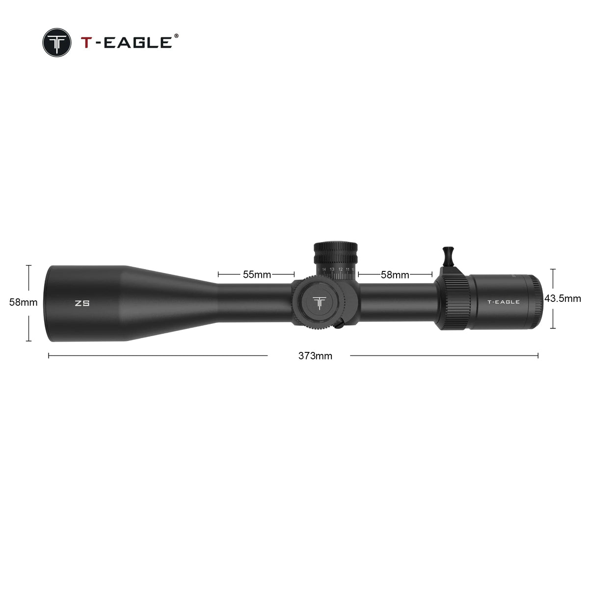 T Eagle ZS6-24X50 FFP IR Tactical Riflescope Spotting Scope for Rifle Hunting Optical Collimator Airsoft Airgun Sight Zero Stop