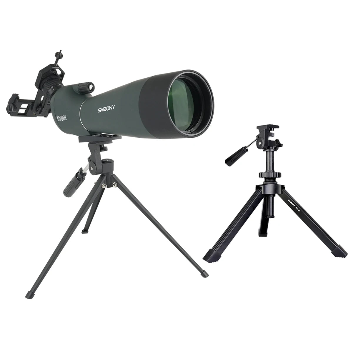 Svbony SV28A Spotting Scopes 25-75x100/20-60x80 FMC Perfect for Beginners in Archery, for Wildlife Watching, Outdoor Adventure