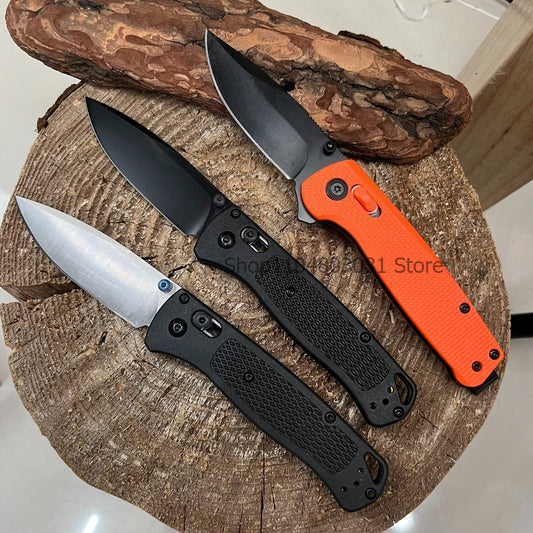 535 Bugout Lightweight Camping Hiking Pocket Folding Blade Knife Outdoor EDC Multitools Portable Wilderness Adventure Climbing Foldable Tools Daily Cutter Holiday Gift