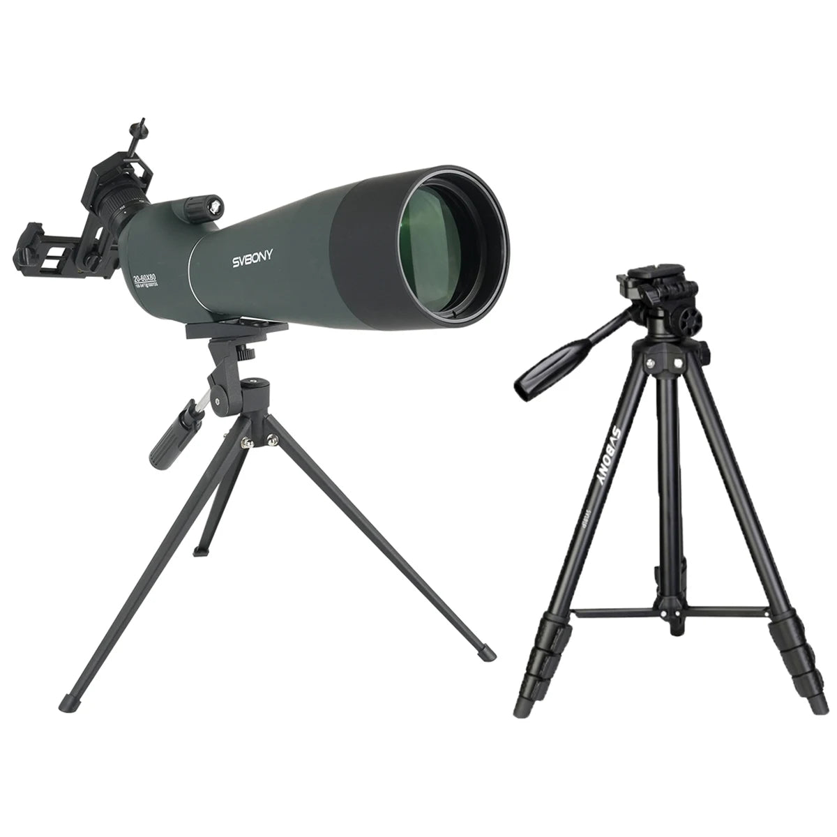Svbony SV28A Spotting Scopes 25-75x100/20-60x80 FMC Perfect for Beginners in Archery, for Wildlife Watching, Outdoor Adventure