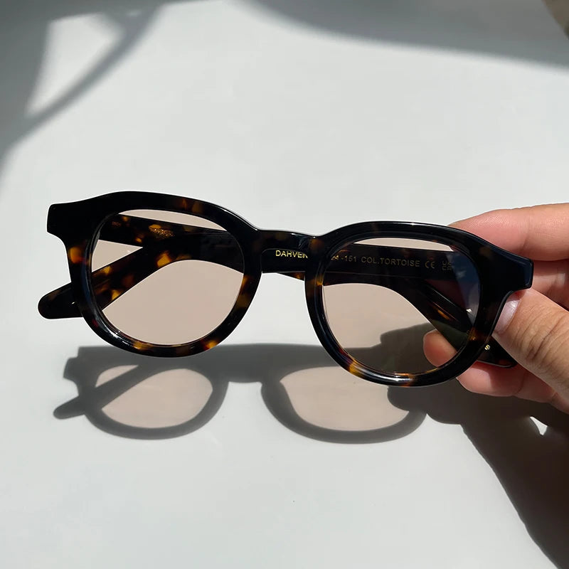 Lemtosh DAHVEN Vintage Sunglasses Women Eyewear Acetate Vintage Oval Sunglasses Polarized Men's Sunglasses Dropshipping