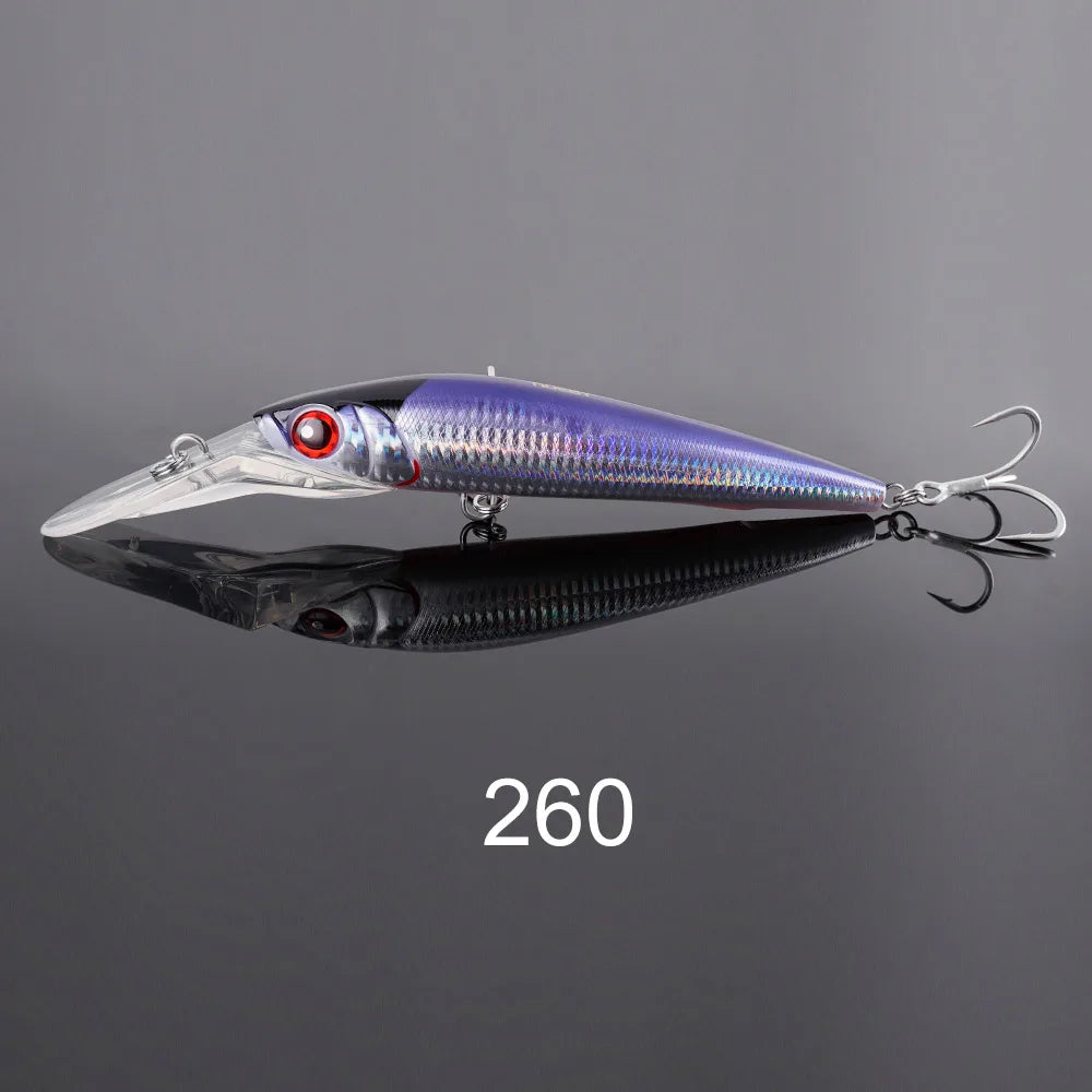 NOEBY Offshore Trolling Minnow 14cm 50g 18cm 98g Sinking Hard Bait Saltwater Boat Lure Big Game Tuna Fishing