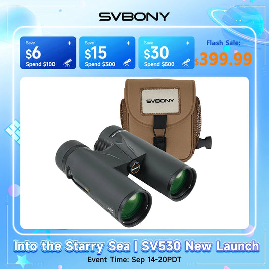 Svbony SA207PRO 8x42 ED APO Binoculars Flat Field Ultra Wide-angle Magnesium Alloy Body BaK4 FBMC IPX7 for Bird Watching Camping