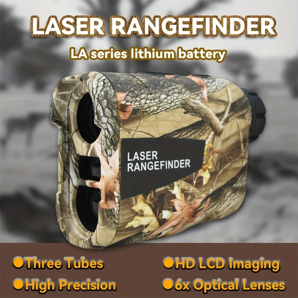 Laser Hunting Rangefinder 600/800/1200Y with Slope 6X  Golf Range Finder For Hunting Golfer Type-C Rechargeable