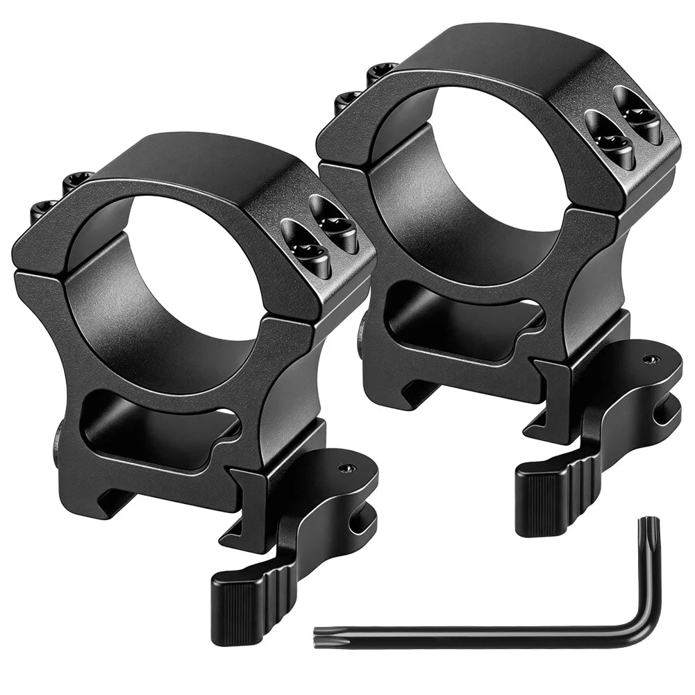 UniqueFire Quick Release Hunting Scope Mount Ring for Dia 30mm Tactical Scope Flashlight 20mm Picatinny Rail Mount Accessories