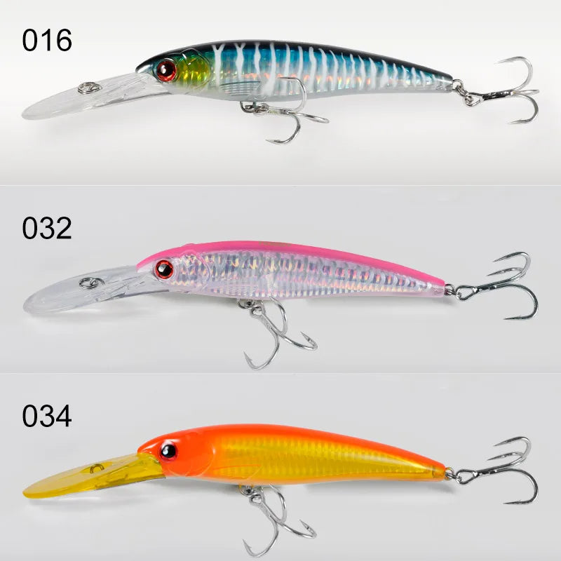 NOEBY 120mm Floating 140mm 160mm Slow Sinking Minnow Fishing Lures Artificial Bait Trolling Wobblers Sea Winter Fishing Lure