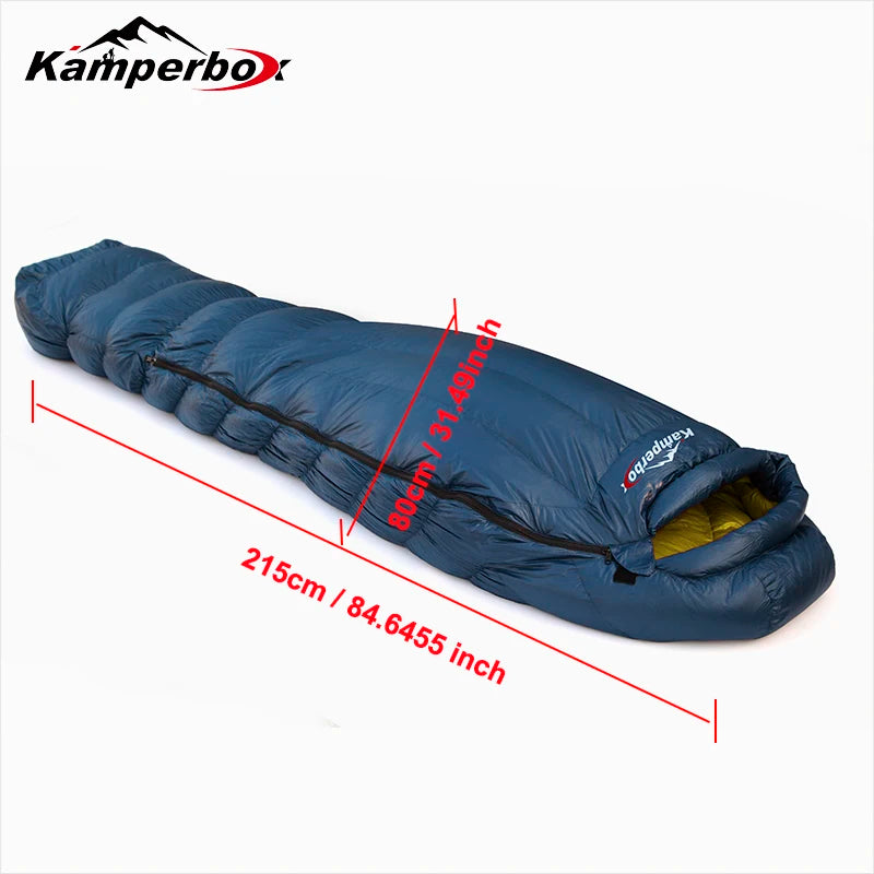 Kamperbox Winter Down Sleeping Bag Ultralight Camping Sleeping Bag Ultralight Premium Sleeping Bag Elegance700