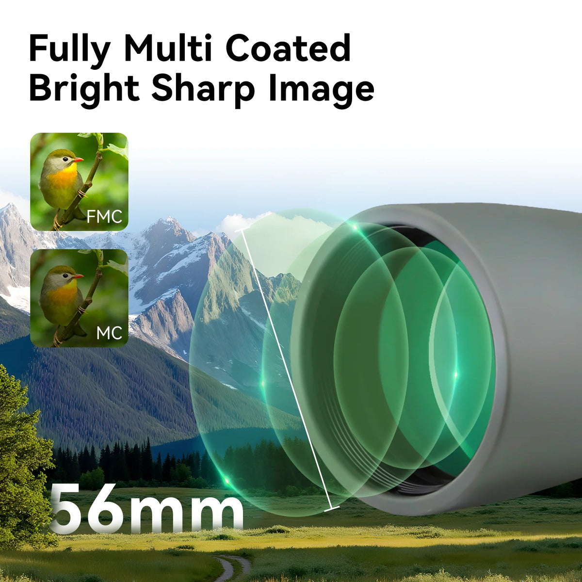 Svbony SV410 ED Telescopes 9-27x56 Protable Mini Spotting Scope Phase Correction Coated Powerful Monocular for Bird Watching