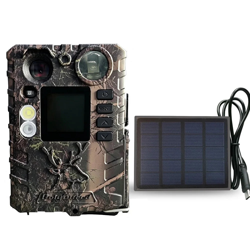 BolyGuard Trail Camera 37MP 4K HD Hunting Game Wildlife Cam 940nm Invisible IR or White LED Night Vision Optional Solar(BG410-D)