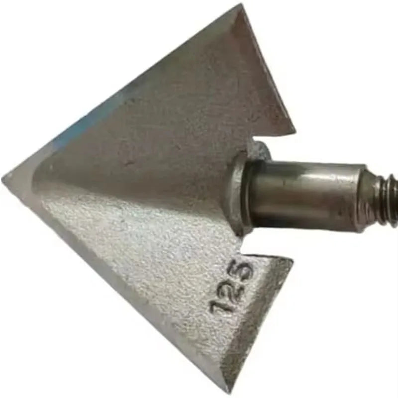 6 PCS Broadheads 125 Grain 1.1" Cut Fixed 3-Blade Archery Arrow Solid Hunting Broadhead 420 Stainless Steel for Crossbow and Compound Bow
