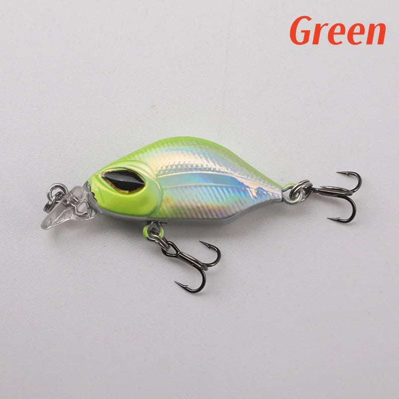 Mini Slow Sinking Fishing Lures 3D Simulation Fish Lure Crankbaits Hard Baits for Bass Trout Freshwater Saltwater Fishing Lures
