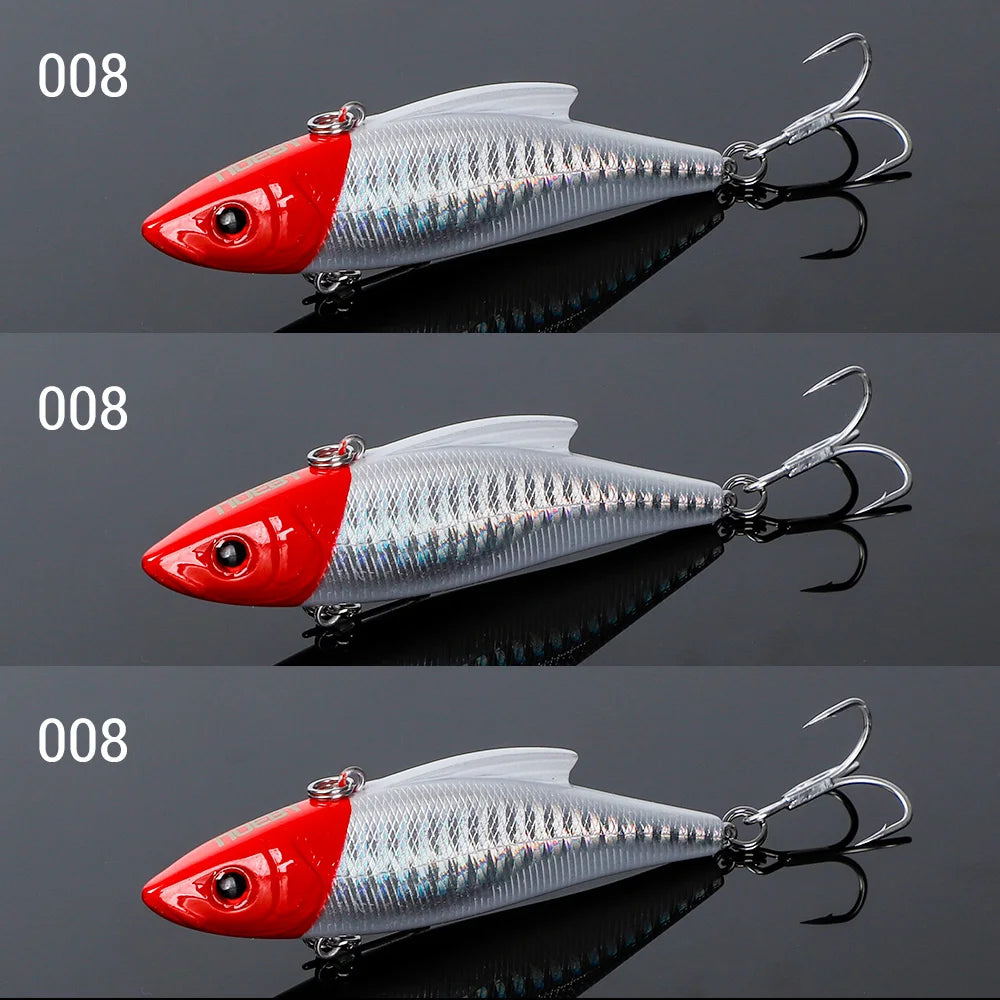 Noeby 3 Pieces 90mm 33g Sinking Vibes Rattling and Vib Artificial Hard Baits Sea Crankbaits Rattlins for Winter Fishing Lures