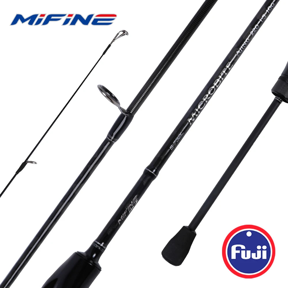 MIFINE MICROBITE Ajing Fishing Spinning Rod Lure 2g/3g/5g/8g/10g Saltwater Freshwater Light Rock Fishing Fast Action Fuji Ring