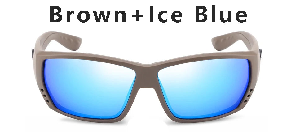 Tuna Alley Sunglasses Men Brand Design Square Sun Glasses Classic Mirror Driver Polarized Sunglasses Travel Male Sport Goggles