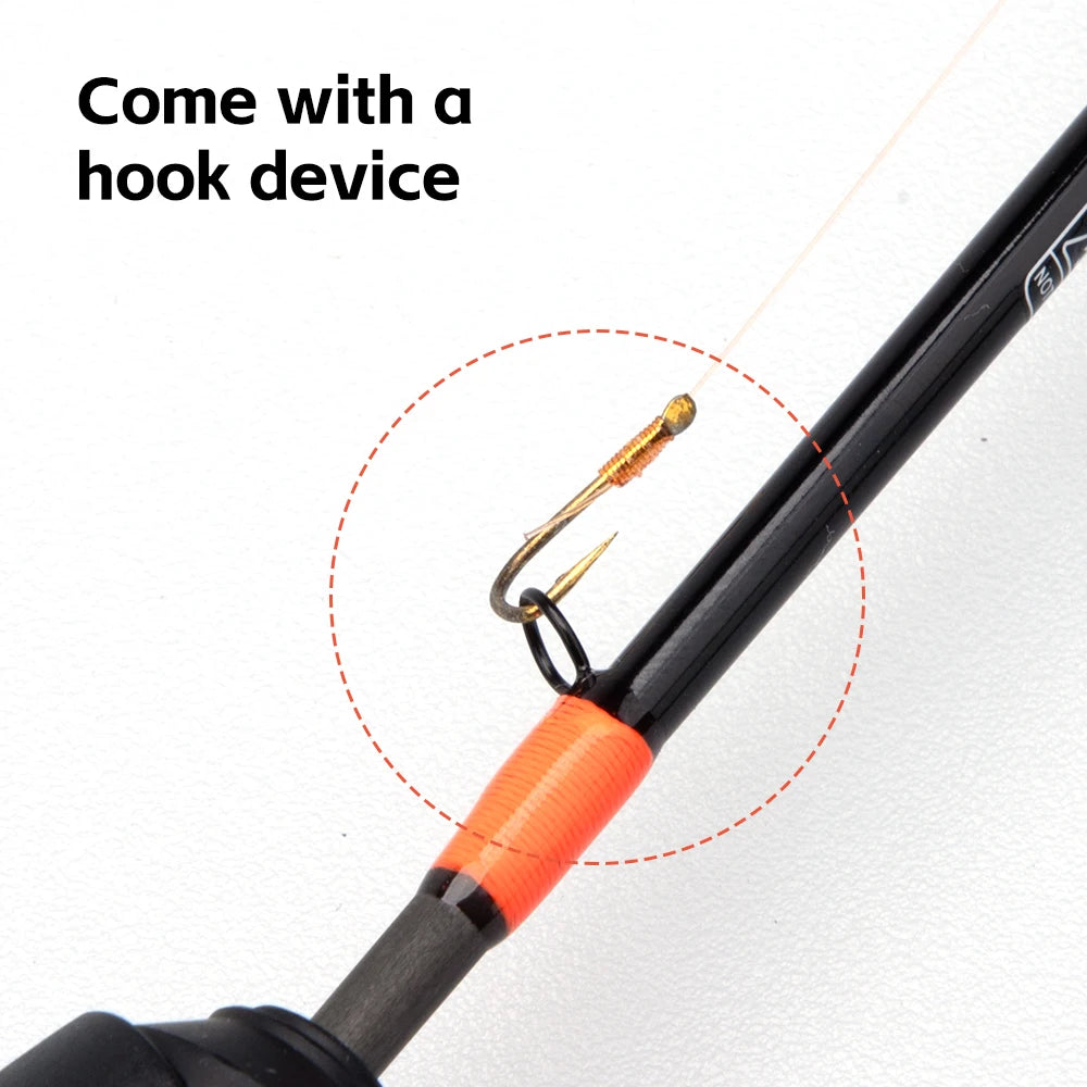 24'' UL 26'' ML 28'' ML 30'' M Ice Fishing Rod Portable Winter Carbon Solid Tip Sensitive Ice Fishing Rod