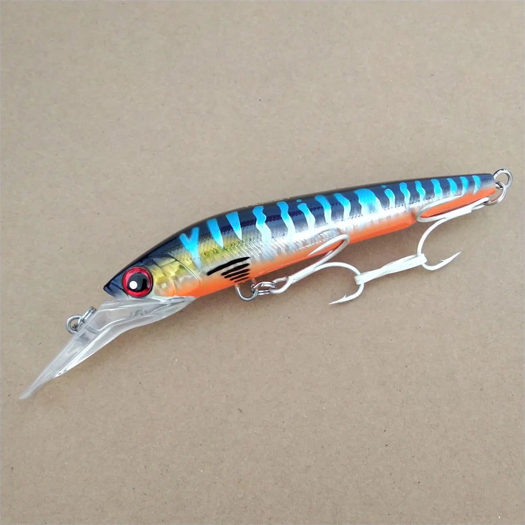 Noeby 1pc Minnow Lure 18cm 98g 14cm 50g Sinking 7-9m Trolling Fishing Lures Artificial Bait Wobbler of Minnow Hard Lure