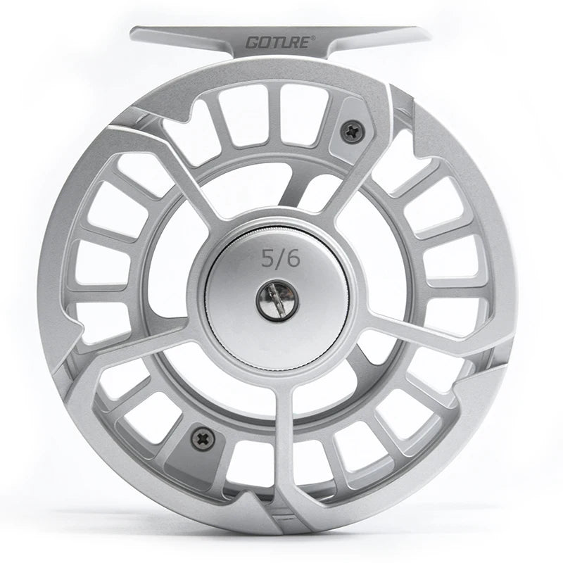 Goture Fly Fishing Reel 3/4 5/6 7/8 9/10 Max Drag 8kg 2+1BB Lightweight CNC Large Arbor Left/Right Fly Reel+Spare Spool Set