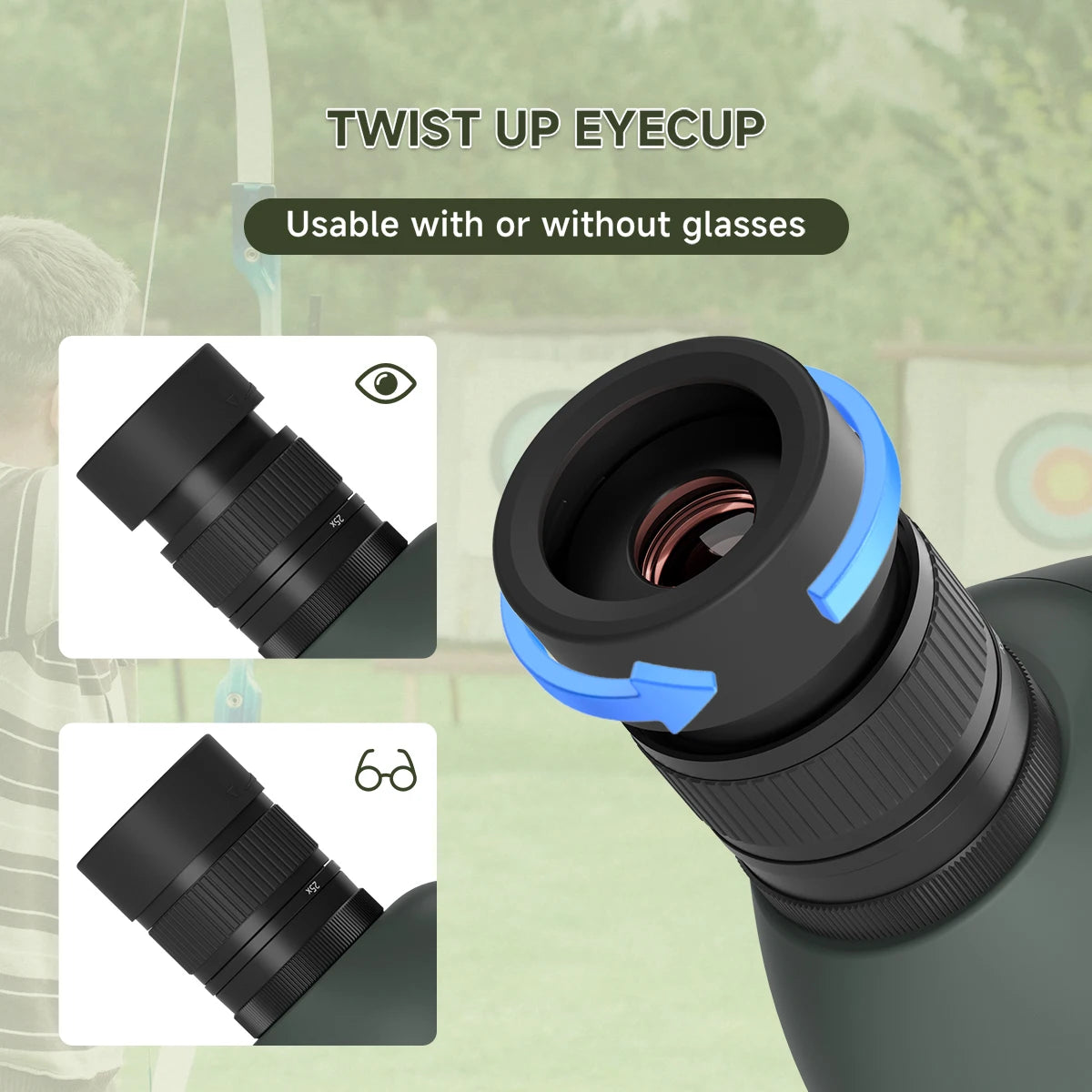 Svbony SV28A Spotting Scopes 25-75x100/20-60x80 FMC Perfect for Beginners in Archery, for Wildlife Watching, Outdoor Adventure
