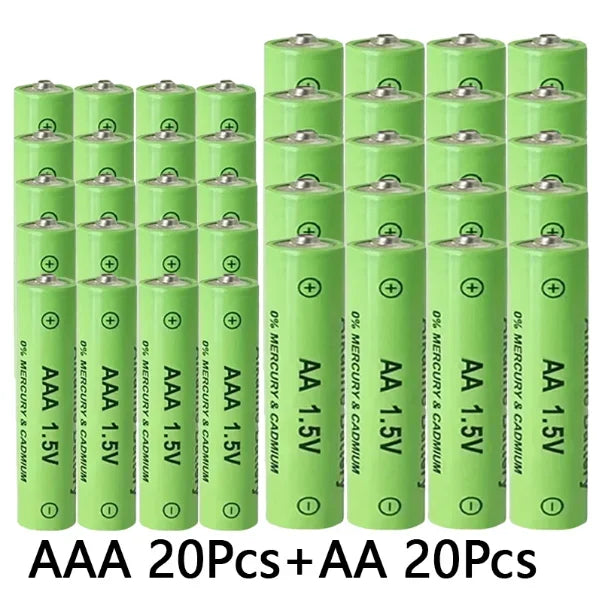 🛒1.5V AA+AAA Ni Mh Rechargeable Battery, AAA Alkaline 3800-3000ah,For Flashlights,Toys,Clocks,MP3,Nickel Hydrogen Batteries🔋