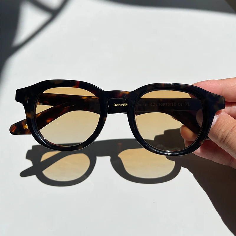 Lemtosh DAHVEN Vintage Sunglasses Women Eyewear Acetate Vintage Oval Sunglasses Polarized Men's Sunglasses Dropshipping