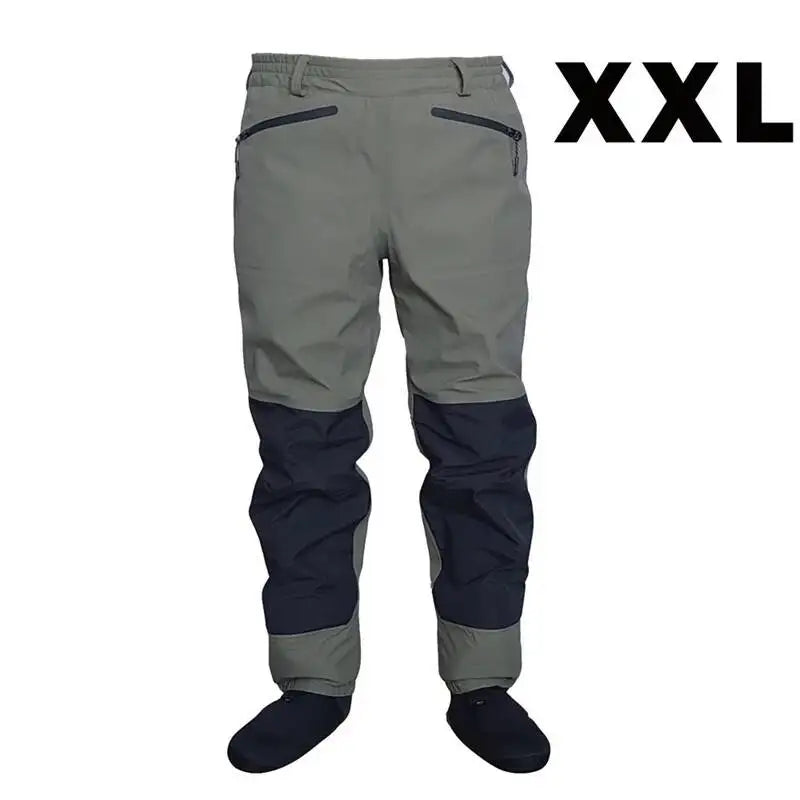3 Layer Breathable Waterproof Fly Fishing Waist Waders Stockingfoot High Pant Wader Durable Duck Hunting Wading Pants