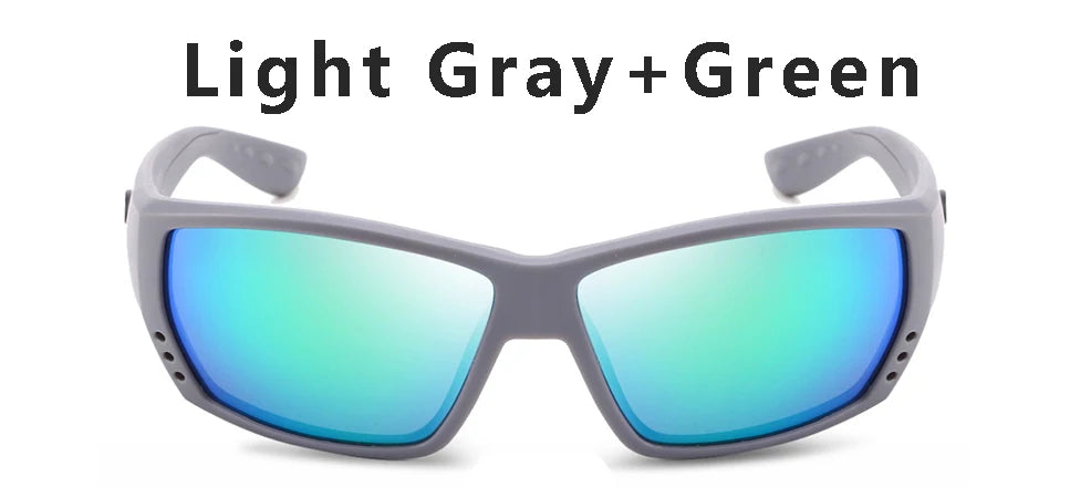 Tuna Alley Sunglasses Men Brand Design Square Sun Glasses Classic Mirror Driver Polarized Sunglasses Travel Male Sport Goggles