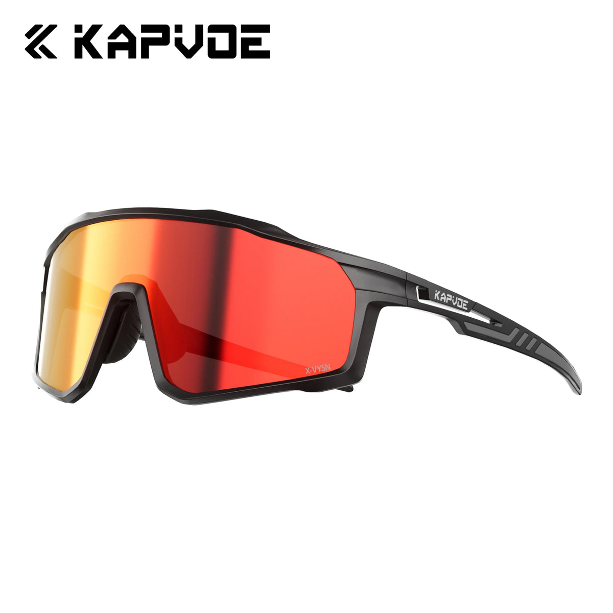 KAPVOE New Large Size Cycling Sunglasses Glasses Outdoor UV400  Sports MTB Goggles Bike Driving Glasses Men Road Bicycle Glasses
