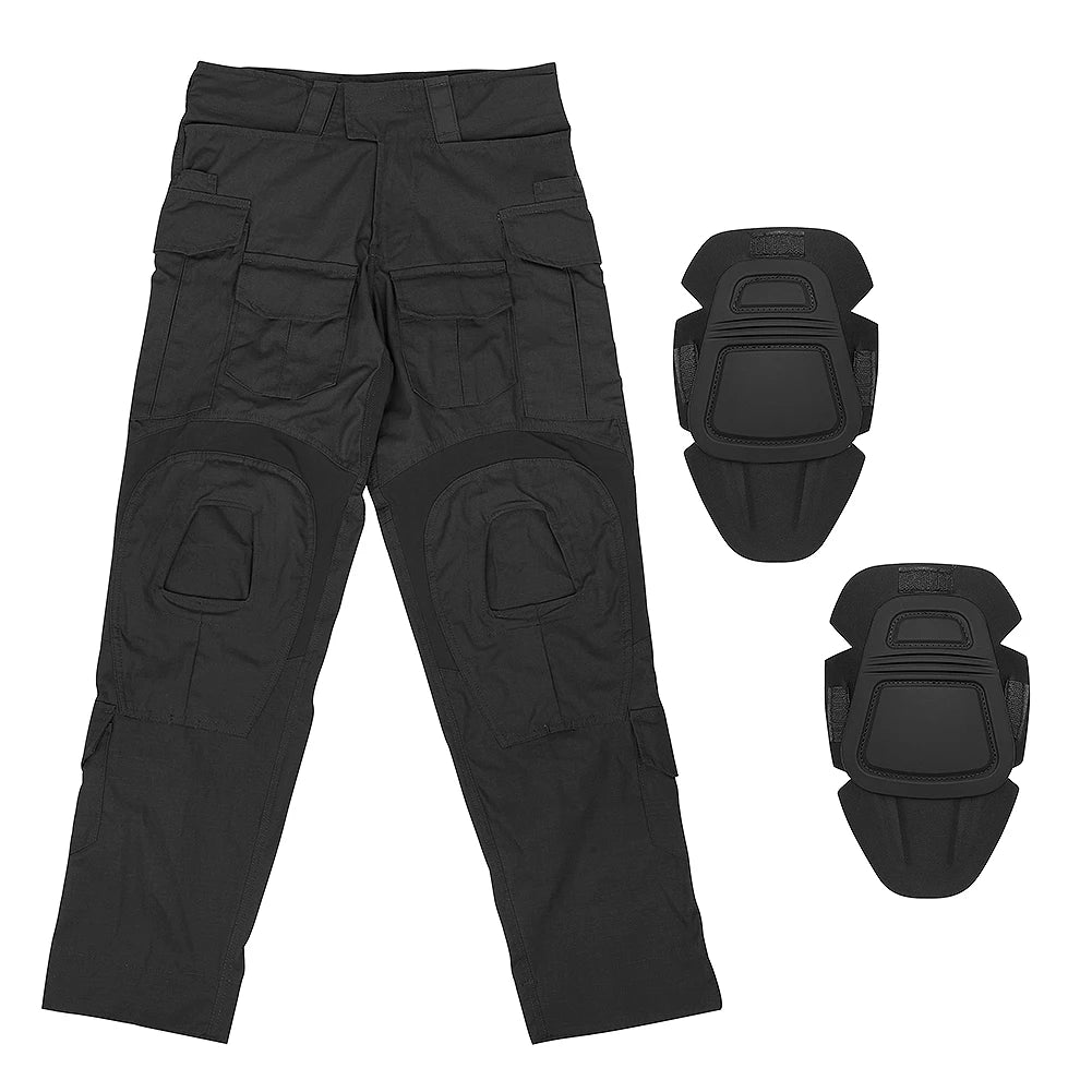KRYDEX Camouflage G3 Combat Uniform Hunting Outdoor Tactical Gen3 Shirt & Pants Suit Kit Ranger Green Camo Black Clothing