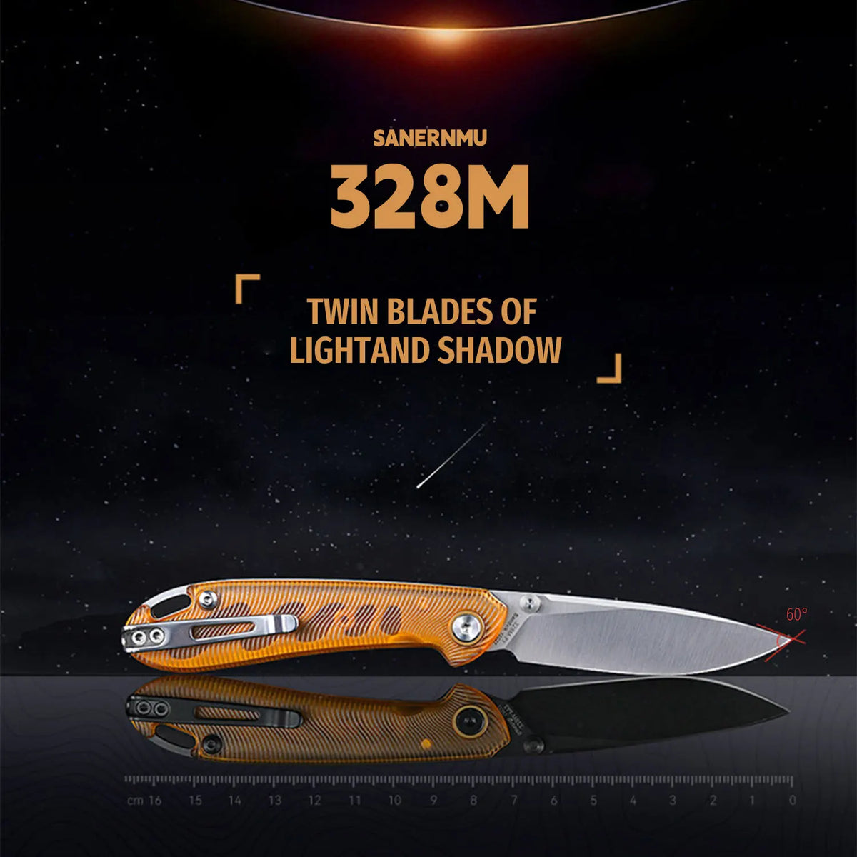 SANRENMU 328M Outdoor Folding Knife 12C27 Blade Camping Fishing Hunting Hiking Exploration EDC Portable Pocket Fruit Knives