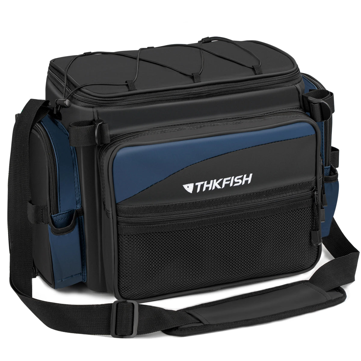 THKFISH Waterproof Fishing Sling Bags Large-Capacity One Shoulder Waist Bag Multipurpose Fishing Rod Box Tackle Storage Suitcase