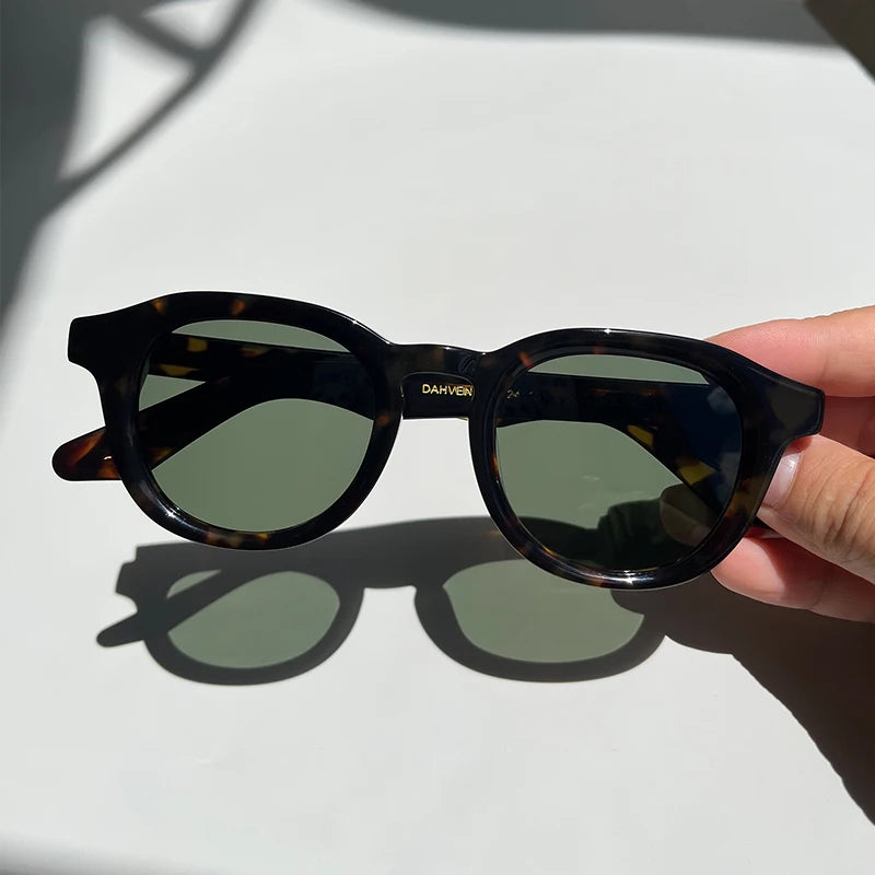 Lemtosh DAHVEN Vintage Sunglasses Women Eyewear Acetate Vintage Oval Sunglasses Polarized Men's Sunglasses Dropshipping