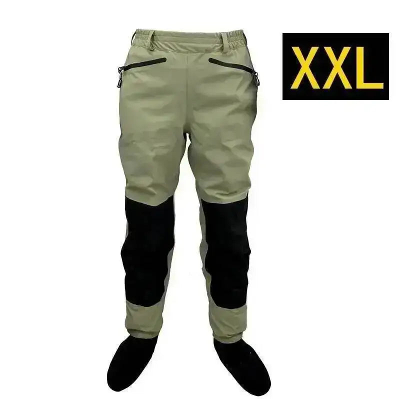 3 Layer Breathable Waterproof Fly Fishing Waist Waders Stockingfoot High Pant Wader Durable Duck Hunting Wading Pants