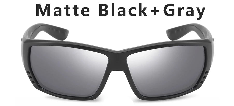 Tuna Alley Sunglasses Men Brand Design Square Sun Glasses Classic Mirror Driver Polarized Sunglasses Travel Male Sport Goggles