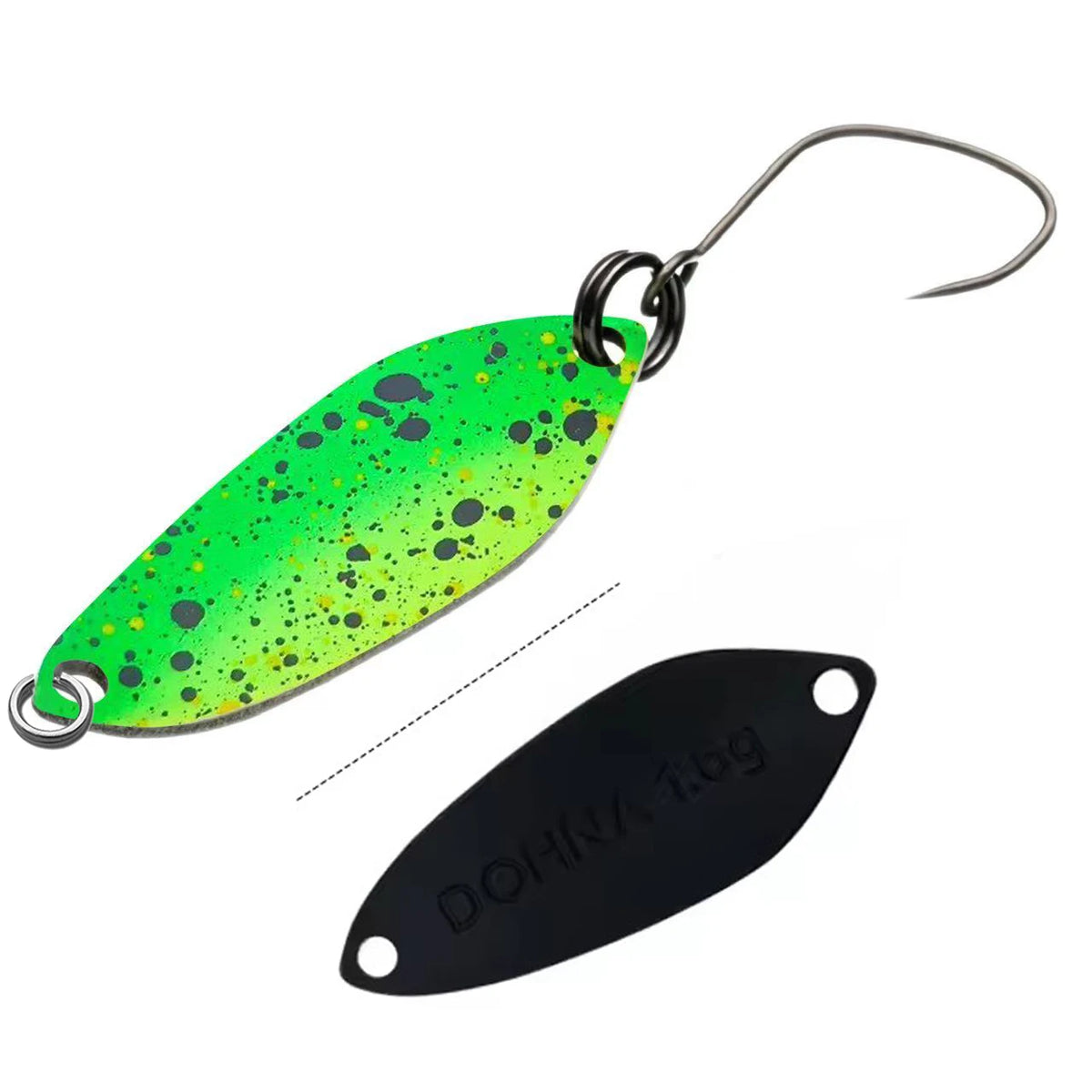 1Pcs NEW Area Trout Colorful Painting Spoon Bait 1.6g 27mm Copper Metal Fishing Lures For Trout Perch Chub