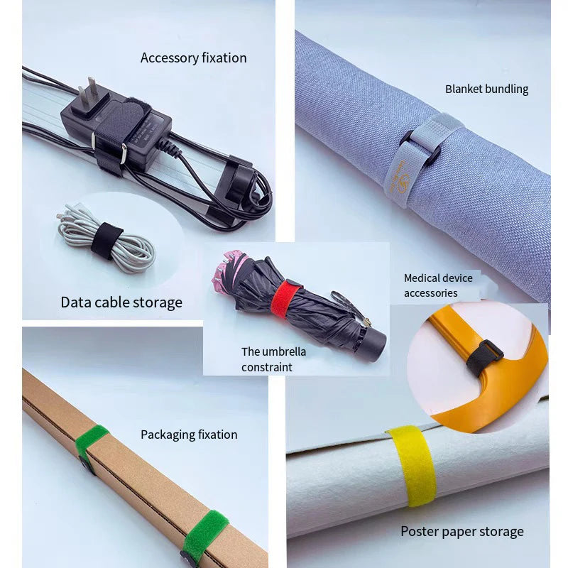 Fishing Rod Tie Holder Strap Suspender Fastener Hook Loop Ties Belt Fishing Rod Strapping Wrap Band Outdoor Fish Tool