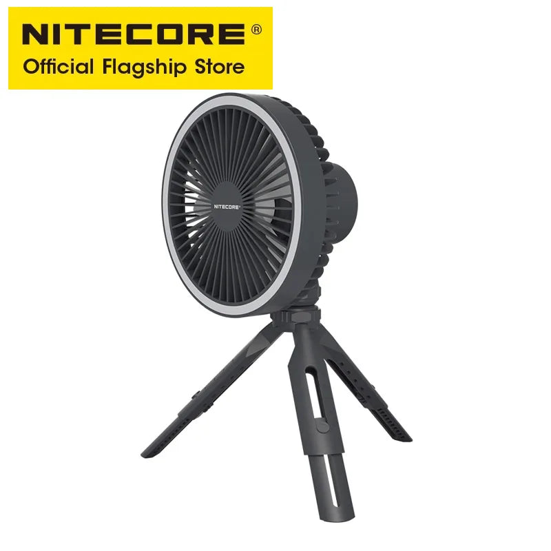 NITECORE NEF10 Outdoor Camping Light 3-in-1 Electrice Fan USB-C Rechargeable Ceiling Light 10000mAh Power Bank LED Ring Light