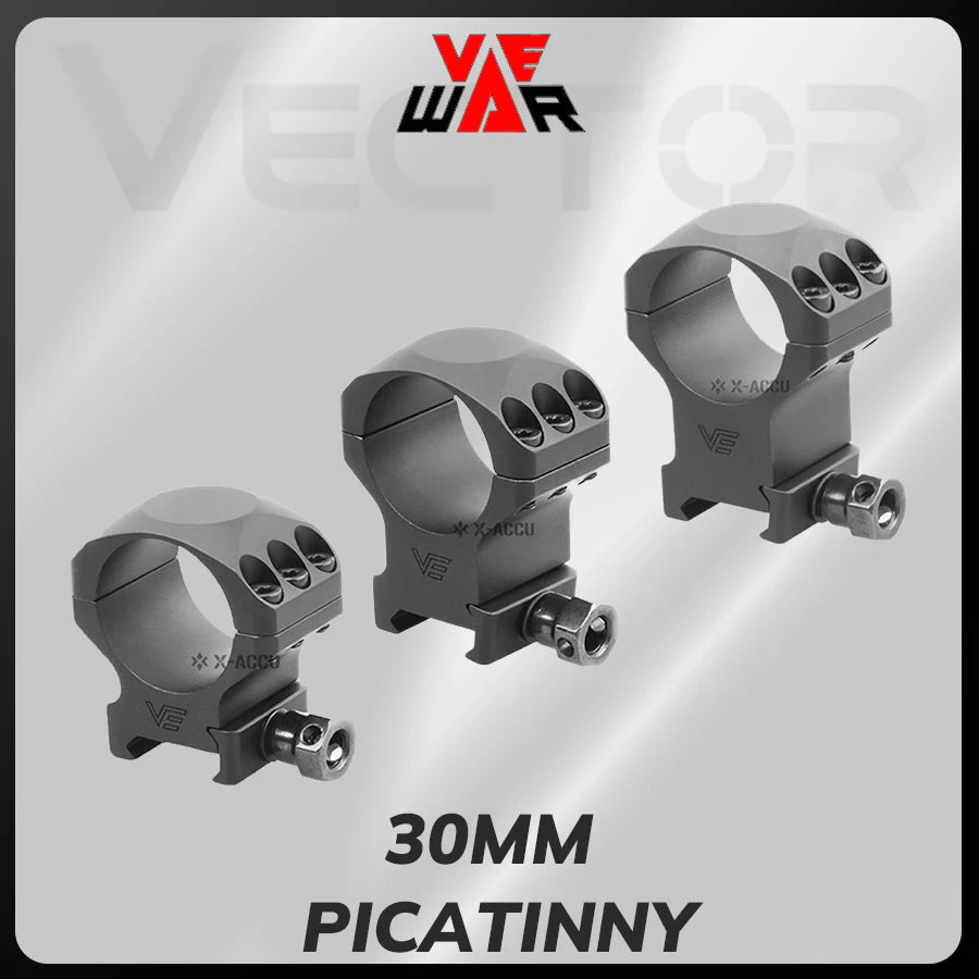 Vector Optics Hunting Rifle Scope Mounts Ring for Dia 30Mm Tube Scopes Picatinny Rail Tactical Mount