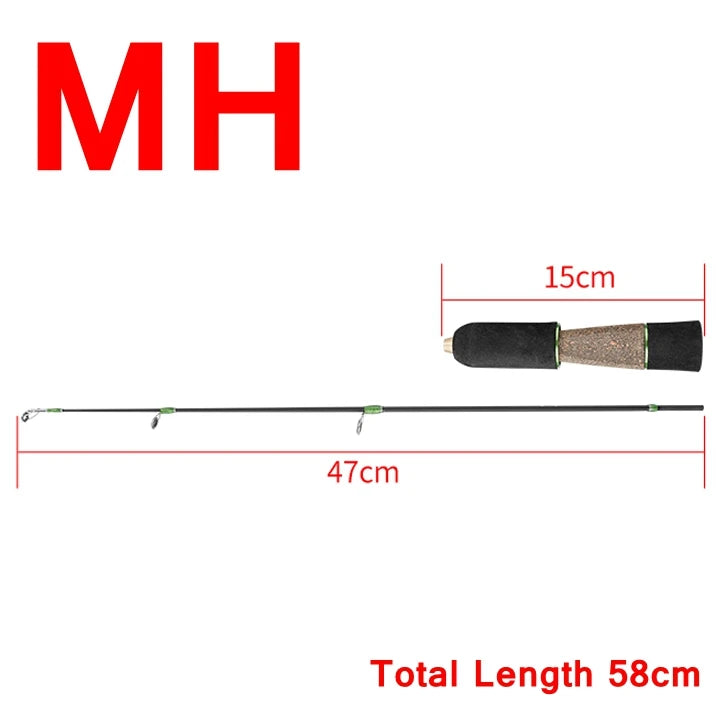 Ice fishing rod M MH H Winter Fishing Rods Light Weight River Carp Tackle Fishing Equipment Hard Ice Fishing Rod