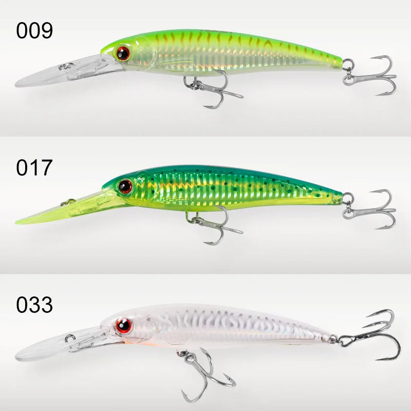 NOEBY 120mm Floating 140mm 160mm Slow Sinking Minnow Fishing Lures Artificial Bait Trolling Wobblers Sea Winter Fishing Lure