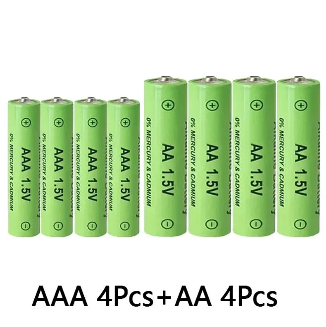 🛒1.5V AA+AAA Ni Mh Rechargeable Battery, AAA Alkaline 3800-3000ah,For Flashlights,Toys,Clocks,MP3,Nickel Hydrogen Batteries🔋