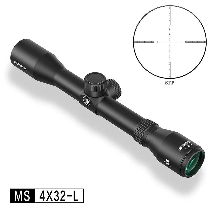 Discovery MS 4X32-L Super Anti-shock Spring Riflescope 1/4 MOA Hunting Rifle Scope Reticle Shockproof Waterproof Outdoor Sight
