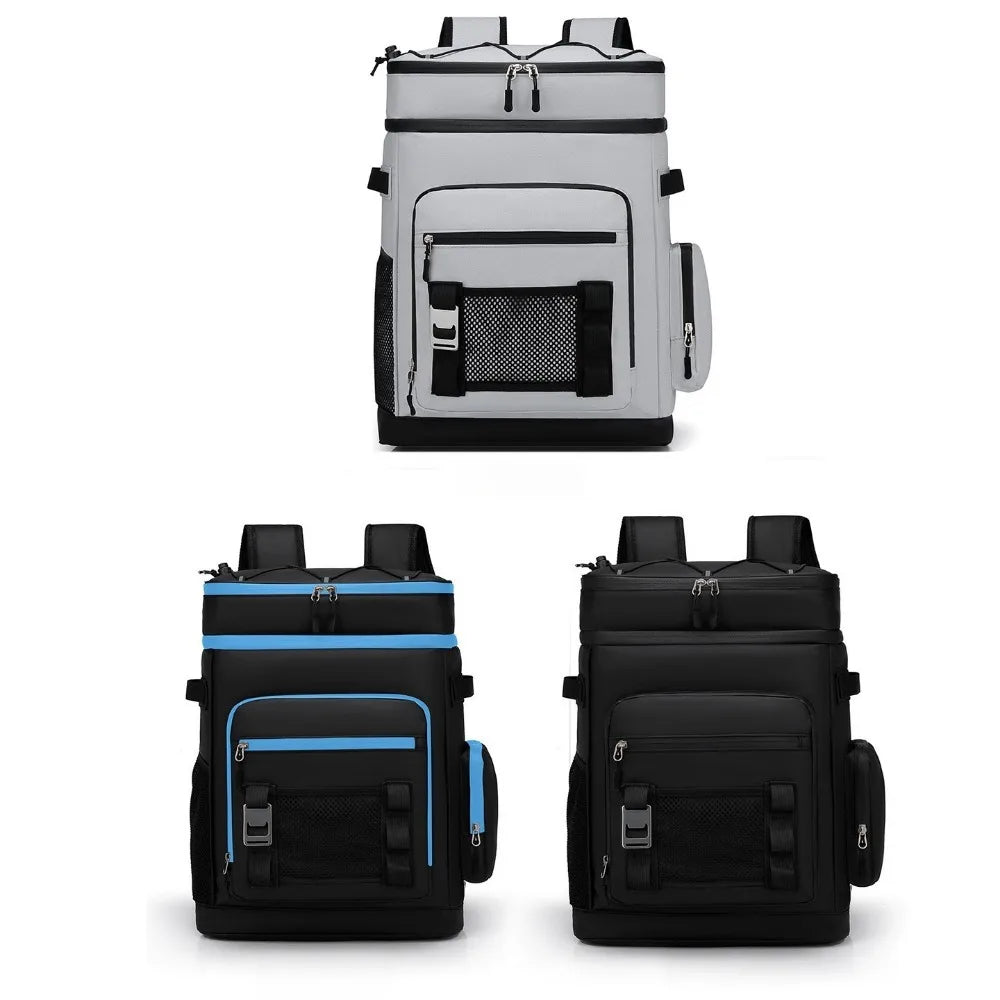 Waterproof Thermal Insulation Cold-proof Ice Pack Outdoor Camping Fishing Picnic Lunch Bag Leak-proof Refrigerated Backpack