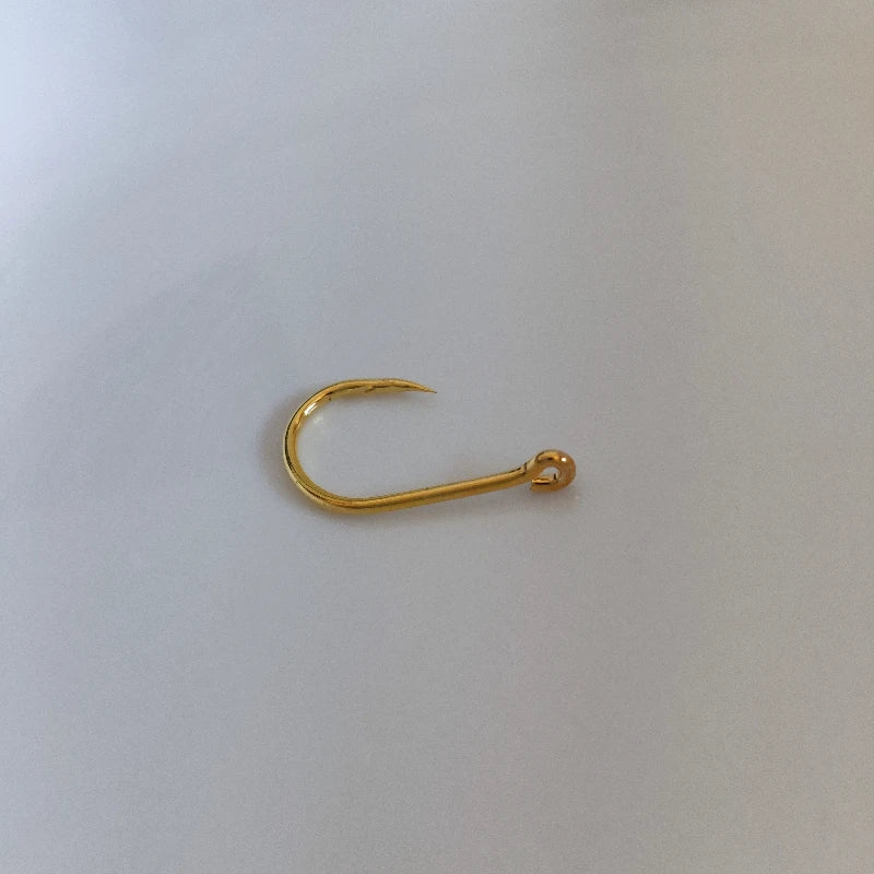100pcs Fishing Hooks Eyed Circle Golden Hook Barbed Fishhook for Carp Fishing Material Goods Accessories Pesca Fishhook Tools